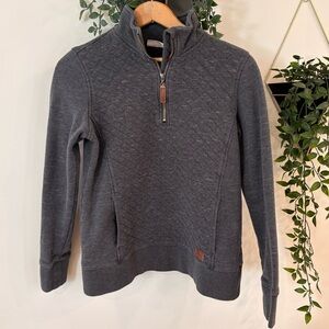 L.L. Bean ladies Charcoal Zip-Up Sweater